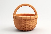 Basket white background simplicity container. 