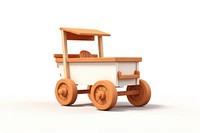 Vehicle cart white background transportation. 