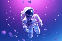 Space astronaut purple blue. 