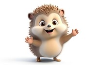 Hedgehog cartoon mammal animal. 