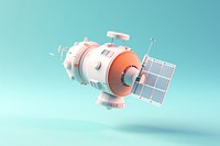 Satellite space technology spacecraft. AI generated Image by rawpixel.
