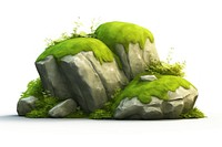 Moss plant green rock. AI generated Image by rawpixel.