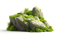 Rock moss plant green. AI generated Image by rawpixel.
