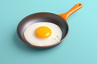 Egg fried food pan. AI generated Image by rawpixel.