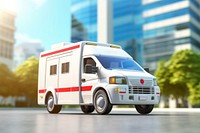 Ambulance emergency vehicle road.