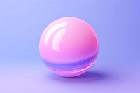 Purple sphere pink blue. 