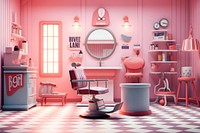 Furniture chair architecture barbershop.