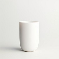 Porcelain white vase cup. 