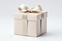 Aesthetic present box with ribbon