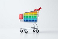 Shopping white background shopping bag consumerism. AI generated Image by rawpixel.