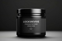 Jar container label mockup, product packaging psd