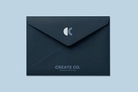 Paper envelope mockup, stationery psd