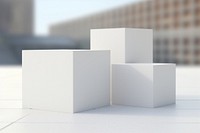 Building white architecture cardboard. AI generated Image by rawpixel.