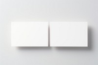 White paper white background business card. 