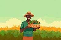 Farm agriculture gardening vegetable. AI generated Image by rawpixel.