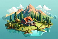 Architecture landscape building outdoors. AI generated Image by rawpixel.
