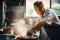 Cooking food adult chef. AI generated Image by rawpixel.