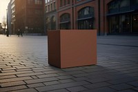 Cardboard box mockup, realistic object psd