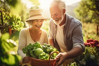 Gardening vegetable outdoors picking. 