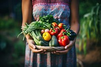 Vegetable adult woman food. 