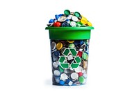 Garbage plastic white background container. AI generated Image by rawpixel.