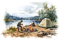 Camping fire tent campfire. 