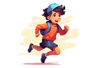 Running cartoon sports exercising. AI generated Image by rawpixel.