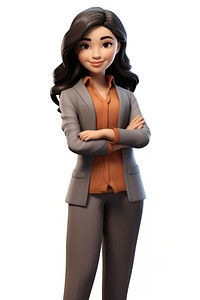 Asian female leader cartoon adult doll. 