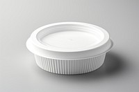 Disposable white food bowl. AI generated Image by rawpixel.