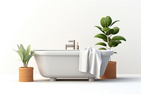 Bathtub plant towel houseplant. 