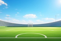 Football stadium field goal. AI generated Image by rawpixel.