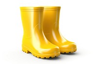 Rain boots footwear yellow shoe. 