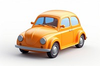 Car vehicle cartoon white background. 