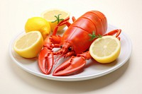 Lobster lemon food seafood. AI generated Image by rawpixel.