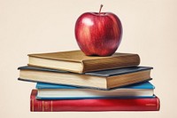 Apple book publication fruit. AI generated Image by rawpixel.