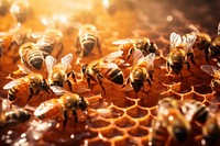 Apiculture animal insect honey. AI generated Image by rawpixel.