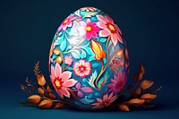 Egg easter flower celebration. AI generated Image by rawpixel.