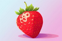 Strawberry fruit plant food. AI generated Image by rawpixel.