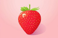 Strawberry fruit plant food. AI generated Image by rawpixel.