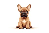 Bulldog mammal animal puppy. AI generated Image by rawpixel.