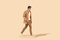 Walking footwear adult brown. AI generated Image by rawpixel.