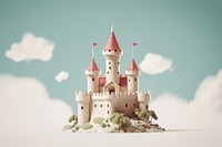 Castle toy architecture building. AI generated Image by rawpixel.