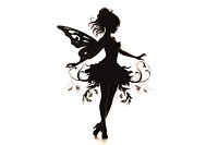 Silhouette dancing fairy adult. AI generated Image by rawpixel.