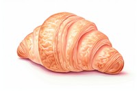 Croissant food white background viennoiserie. AI generated Image by rawpixel.