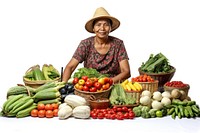 Vegetable selling farmer market. 