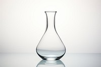 Bottle glass vase transparent. 