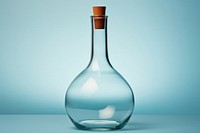 Bottle glass vase transparent. 