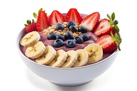 Bowl blueberry berries banana. AI generated Image by rawpixel.