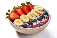 Bowl strawberry blueberry berries. AI generated Image by rawpixel.