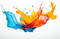 Backgrounds paint white background splattered. AI generated Image by rawpixel.